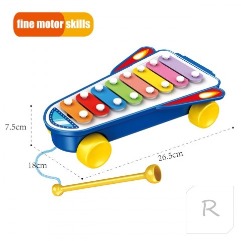 WOOPIE BABY Cymbałki Rakieta Kosmiczna Niebieska 18m+