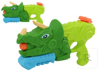 Pistolet Na Wodę Dinozaur Zielony Triceratops 1000 ml Zasięg 7m