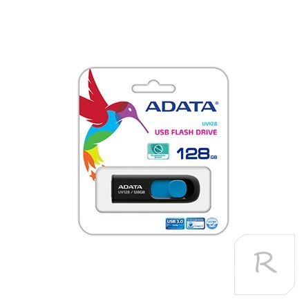 ADATA | UV128 | 128 GB | USB 3.0 | Black/Blue