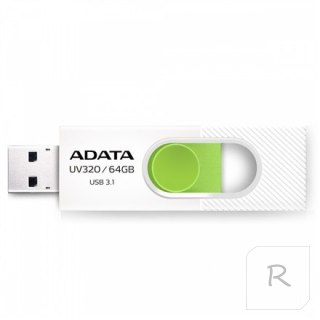 ADATA UV320 64 GB Pendrive USB 3.1 Biało-Zielony