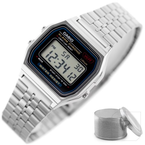 ZEGAREK MĘSKI CASIO A159W-N1DF - KLASYKA (zd168a) + BOX