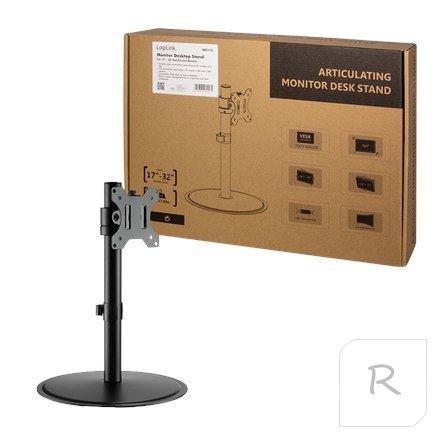 Logilink | Desk Mount | Tilt, swivel, level adjustment, rotate | 17-32 "" | Maximum weight (capacity) 8 kg | Black