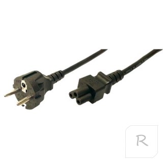 Logilink | Power cable | Power IEC 60320 C5 | Power CEE 7/7 | 1.8 m | Black