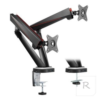 Logilink | Desk Mount | Tilt, swivel, level adjustment, rotate | 17-32 "" | Maximum weight (capacity) 8 kg | Black/Red