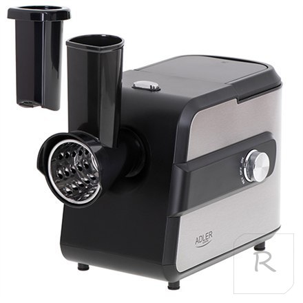 Adler | Meat mincer with a shredder | AD 4813 | Silver/Black | 600 W | Number of speeds 2 | Throughput (kg/min) 1