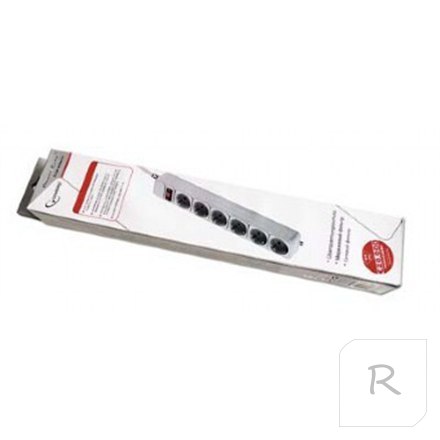 Gembird SPG6-B-6C Power Cube - surge protector | Output Connector Qty 6 | 1.8 m | White