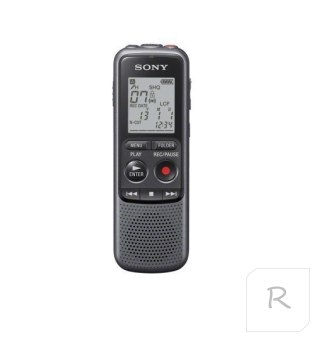 Sony | ICD-PX240 | Black, Grey | LCD Display | MP3 playback | MAX. RECORDING TIME MP3 8KBPS (MONAURAL)1043 Hrs 0 MinMAX. RECORDI