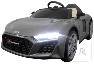 AUDI R8 Sport Szary Auto na akumulator EVA Skóra pilot