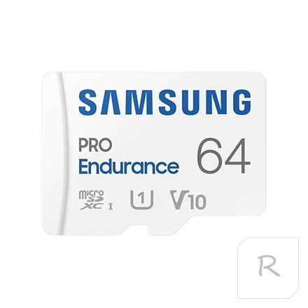 Samsung | PRO Endurance | MB-MJ64KA/EU | 64 GB | MicroSD Memory Card | Flash memory class U1, V10, Class 10 | SD adapter