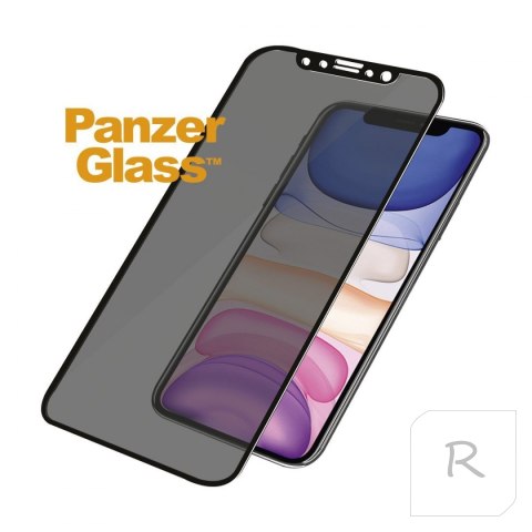 PanzerGlass | Screen protector - glass - with privacy filter | Apple iPhone 11, XR | Tempered glass | Black | Transparent