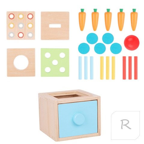 WOOPIE GREEN Drewniana Szuflada Edukacyjna Sorter Montessori