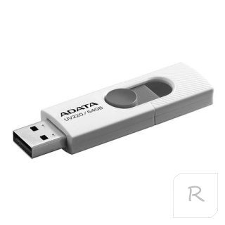 ADATA UV220 64 GB USB 2.0 Biało-Szary Pendrive