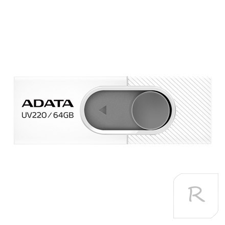 ADATA UV220 64 GB USB 2.0 Biało-Szary Pendrive