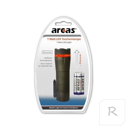 Arcas | Torch | LED | 1 W | 60 lm | Zoom function