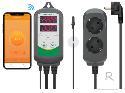 INKBIRD ITC-308 WI-FI TERMOSTAT Z KONTROLĄ TEMPERATURY STEROWNIK WĘDZARNI