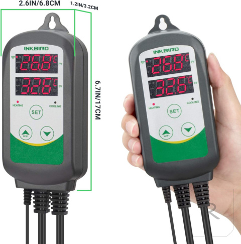 INKBIRD ITC-308 WI-FI TERMOSTAT Z KONTROLĄ TEMPERATURY STEROWNIK WĘDZARNI