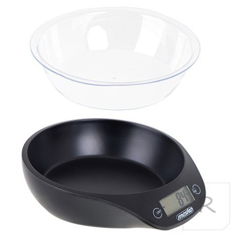 Mesko | Kitchen scale with a bowl | MS 3164 | Maximum weight (capacity) 5 kg | Graduation 1 g | Display type LCD | Black