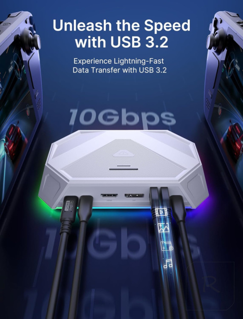 JSAUX HB1201 HUB 12w1 USB-C HDMI 2.1 4K 120Hz DispalyPort 4K 120Hz RGB