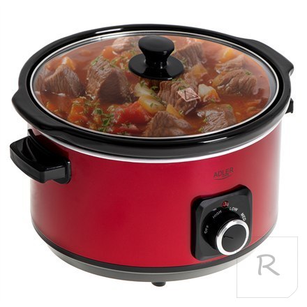 Adler | AD 6413r | Slow cooker | 290 W | 5.8 L | Number of programs 3 | Red