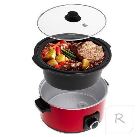 Adler | AD 6413r | Slow cooker | 290 W | 5.8 L | Number of programs 3 | Red