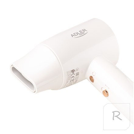 Adler Hair Dryer | SUPERSPEED AD 2272 | 1800 W | Number of temperature settings 3 | Ionic function | White