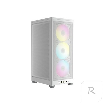 Corsair | RGB AIRFLOW PC Case | 2000D | White | Mini-ITX | Power supply included No | SFX