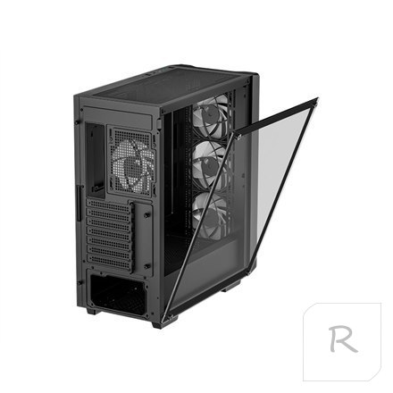 Deepcool Case CC560 V2 Black Mid-Tower Power supply included No