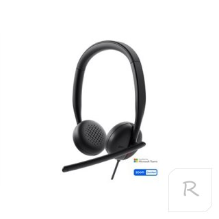 Dell | Headset | WH3024 | Built-in microphone | USB-C, USB-A | Black