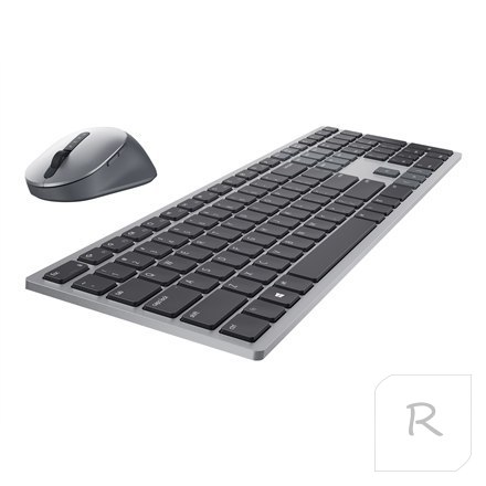 Dell Premier Multi-Device Keyboard and Mouse | KM7321W | Keyboard and Mouse Set | Wireless | Ukrainian | Titanium Gray | 2.4 GHz