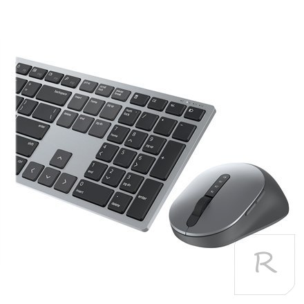 Dell Premier Multi-Device Keyboard and Mouse | KM7321W | Keyboard and Mouse Set | Wireless | Ukrainian | Titanium Gray | 2.4 GHz