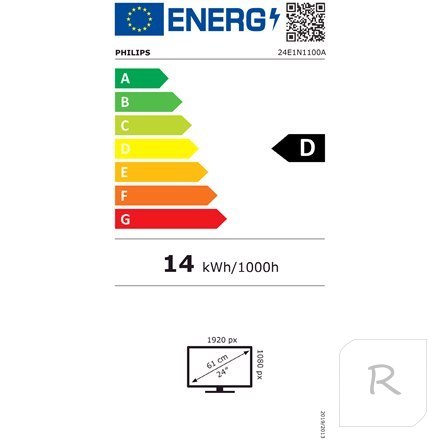 Philips | 24E1N1100A/00 | 24 " | IPS | 1920 x 1080 pixels | 16:9 | Warranty 36 month(s) | 4 ms | 250 cd/m² | Black | HDMI ports