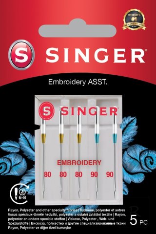 Singer | Embroidery Needle ASST 5PK