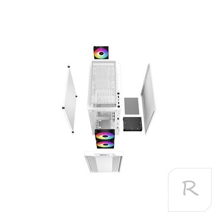 Deepcool | ARGB Micro-ATX CASE | CC360 | White | Mini-ITX / Micro-ATX | Power supply included No | ATX PS2 （maximum length: 160m