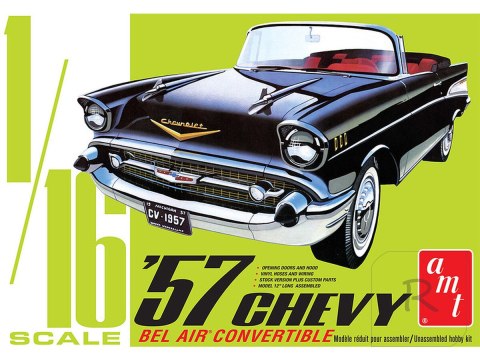 Model Plastikowy - Samochód 1:16 1957 Chevy Bel Air Convertible