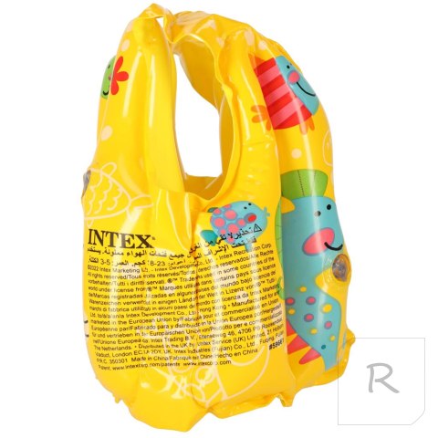 INTEX 59661 Kamizelka dmuchana kapok do pływania dla dzieci 3-5lat 18-23kg