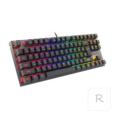 Genesis | THOR 303 TKL | Mechanical Gaming Keyboard | RGB LED light | US | Black | Wired | USB Type-A | 865 g | Replaceable "HOT