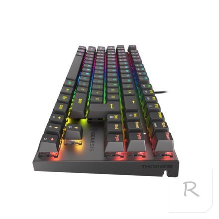 Genesis | THOR 303 TKL | Mechanical Gaming Keyboard | RGB LED light | US | Black | Wired | USB Type-A | 865 g | Replaceable "HOT