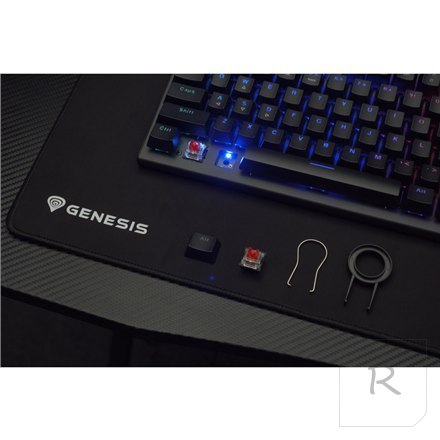 Genesis | THOR 303 TKL | Mechanical Gaming Keyboard | RGB LED light | US | Black | Wired | USB Type-A | 865 g | Replaceable "HOT