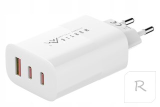 SZYBKA ŁADOWARKA SIECIOWA USB + 2X USB C MOCNA 65W GaN ZASILACZ PD QC 3.0