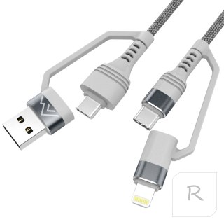 Kabel USB 4w1 USB A-C-Lightning MT128 Montis