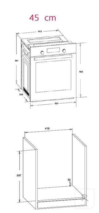 Simfer | 4207BERBB | Oven | 47 L | Multifunctional | Manual | Pop-up knobs | Width 45 cm | White