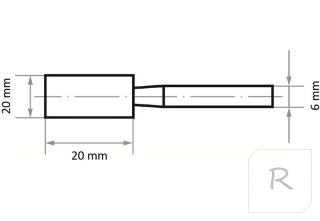 ŚCIERNICA TRZPIENIOWA EKW 60 L V1 20*20*6