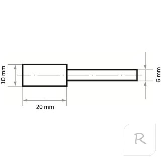 ŚCIERNICA TRZPIENIOWA MK 46 N V10 10*20*6