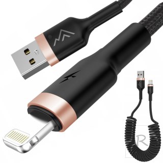 Kabel USB Typu A - USB Lightning 1,5m (spirala)