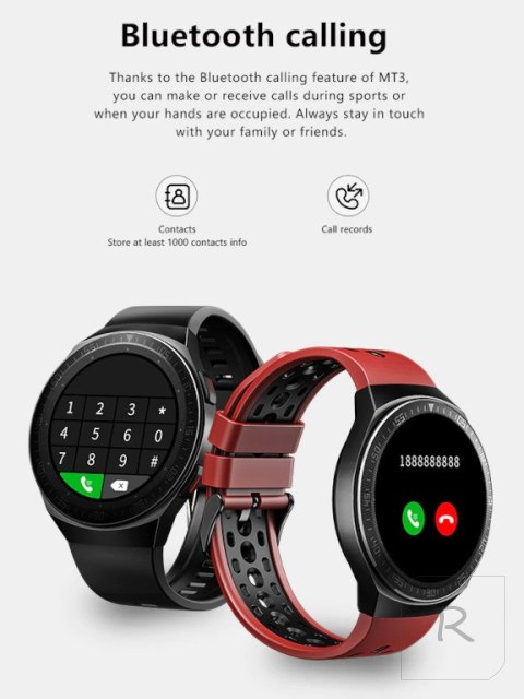 SMARTWATCH MĘSKI Rubicon RNCE68 - WYKONYWANIE POŁĄCZEŃ (sr016a)