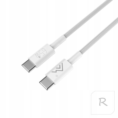 Kabel USB Typu C - USB Typu C 1m 65W