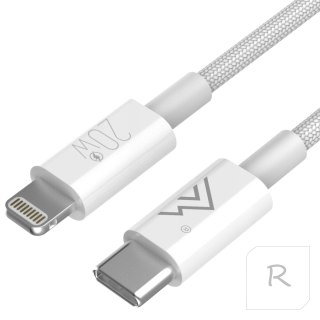 KABEL USB - C LIGHTNING SZYBKIEGO ŁADOWANIA DO IPHONE APPLE 20W 1M