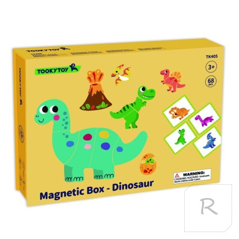 TOOKY TOY Układanka Magnetyczna Dinozaury Puzzle