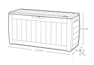SKRZYNIA OGRODOWA/TARASOWA, HOLLYWOOD 270L