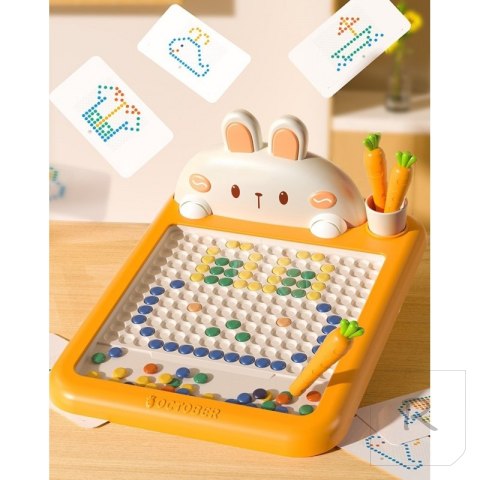 WOOPIE Tablica Magnetyczna Montessori MagPad Do Rysowania Królik Marchewka